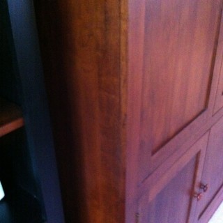 Cabinet scratch repair - after